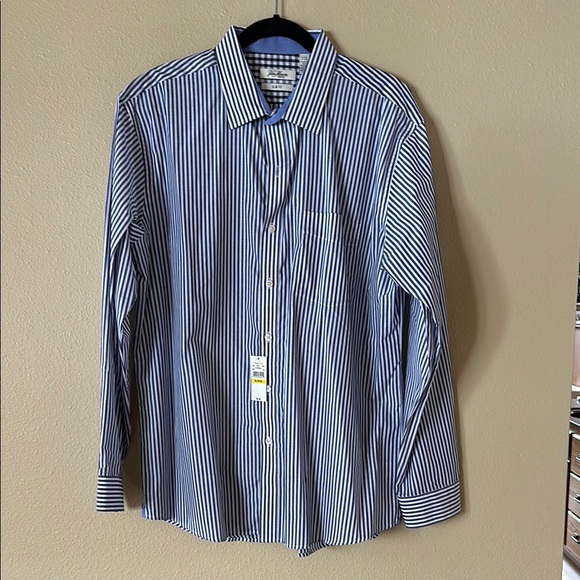 Van Heusen Blue Striped Men's Shirt - Picture 1 of 3
